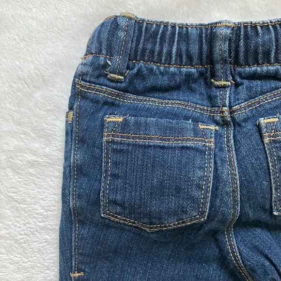 Old Navy 18-24M Dark Wash Skinny Jeans Stretch EUC Baby Girl - Picture 11 of 14